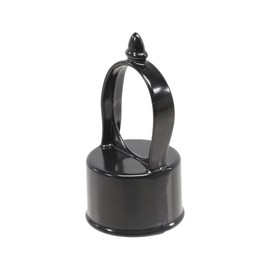 Plum Fittings Black Chain Link Fence Loop Caps 1 5/8" x 1 3/8" (Pack of 10 Caps)