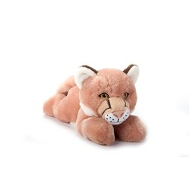 The Petting Zoo Mountain Lion Stuffed Animal Plushie, Gifts for Kids, Earth Keeperz Wildlife Animals, Zoologee Brown Cougar Plush Toy, 10 inches