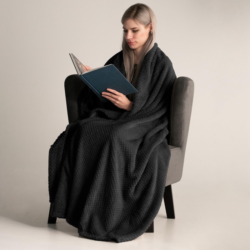 DecoKing Henry Cuddly Blanket, Soft, Fleece Microfibre Bedspread in Scandinavian