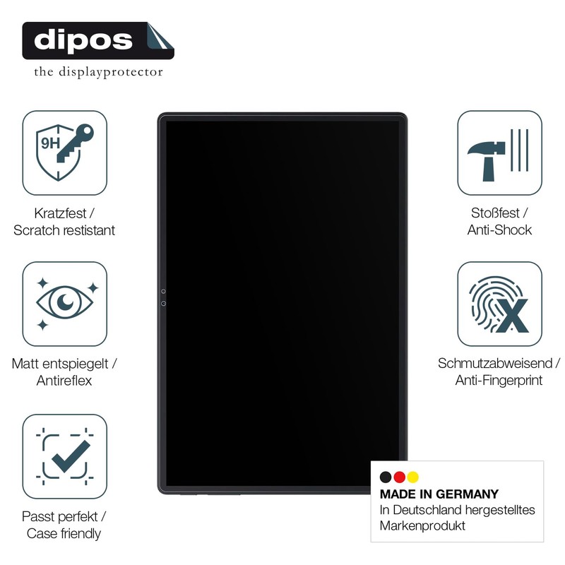 dipos I 2x Displayschutz 9H matt kompatibel mit Blackview Oscal