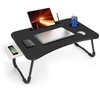 Fayquaze Laptop Bed Table, Portable Foldable Laptop Bed Desk with