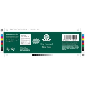 Nutural World - Dry Roasted Whole Pine Nuts - Unsalted (500g)