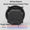 Round Hour Meter PC High Accuracy Quartz Mechanical Hour Meter