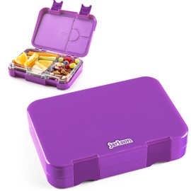 Jarlson® Toni Lunch Box for Children with 6 Compartments – Lunch Box – Bento Box Leak-Proof – Lunch Box for Nursery and School – Girls and Boys – Lunch Box, Snack Box (Purple)