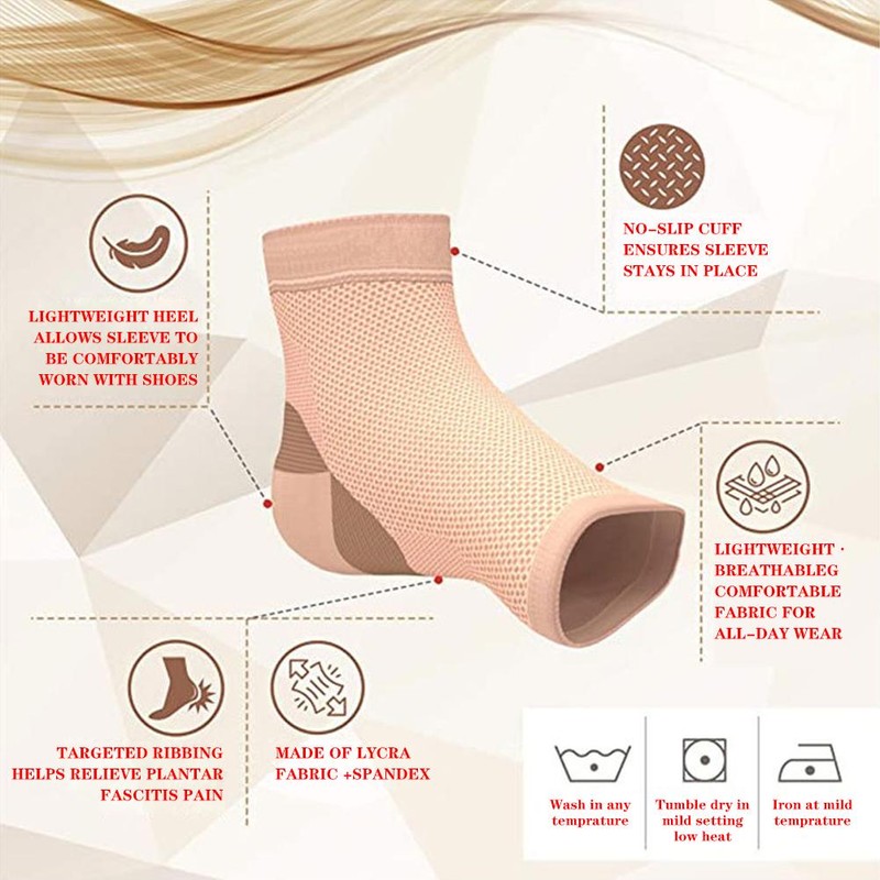 Plantar Fasciitis Compression Socks for Women Men Ankle Compression Sleeve
