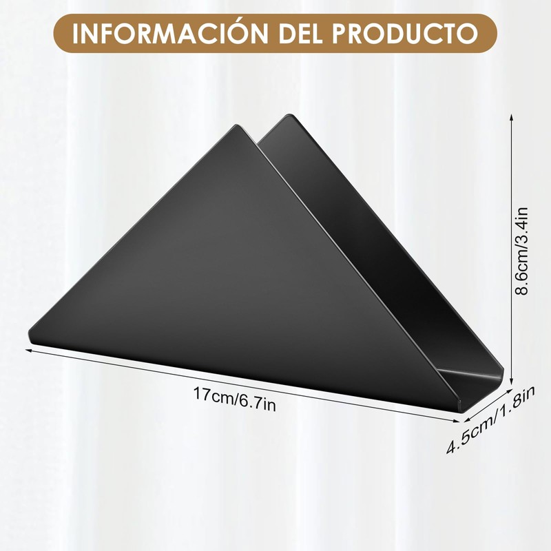 Servilletero Triangular, OUDAR Servilleteros para Mesa Elegantes, Servilleteros para Mesa