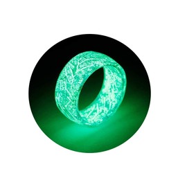 Angyape Venus Orb Ring for Men, Luminous Glow Rings Glowing in the Dark Rings Cute Simple Glow Resin Rings Aesthetic for Women Girls Boys Jewelry, Resin, No Gemstone