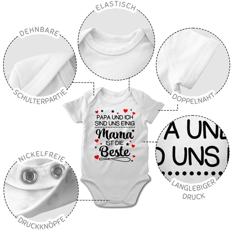 Shirtracer - Baby Bodysuit Boy Girl - Papa und ich