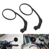 KIMISS Espejo retrovisor de motocicleta, Espejo retrovisor universal redondo modificado