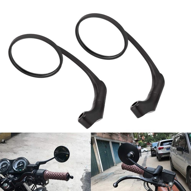 KIMISS Espejo retrovisor de motocicleta, Espejo retrovisor universal redondo modificado