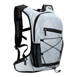 8L High Visibility Reflective Cycle Hydration Backpack Outdoor Sports Running Hiking Backpack Travel Daypack Shoulder Bag