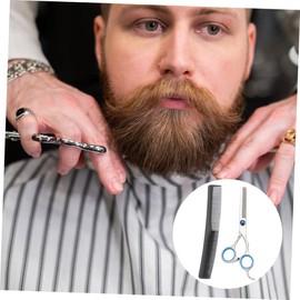 Beavorty 2 Piece Haircutting Set 6 Inch Scissors and Teeth Scissors Professional Hair Combs for Smooth Cutting Experience