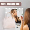 Makeup Organizer Bag - Shell Design Makeup Storage Purse,Lightweight Toiletry