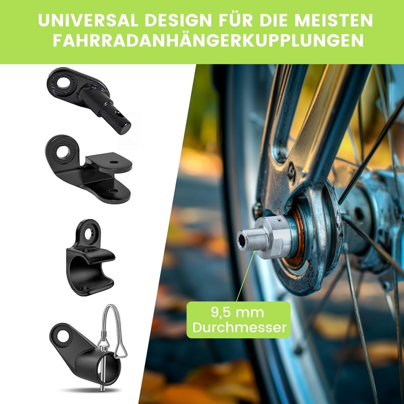 ACIELANNA Thru Axle with Bicycle Axle Adapter, M12 x 1.75