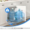 WelFurGeer Soft Close Slide Out Cabinet Shelf, 11" W x