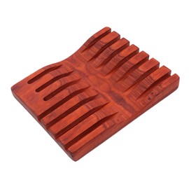 MERRYHAPY Elegant Hairdressing Scissors Shelf Natural Wood Storage Box for Hairdressing Tools Salon Supplies