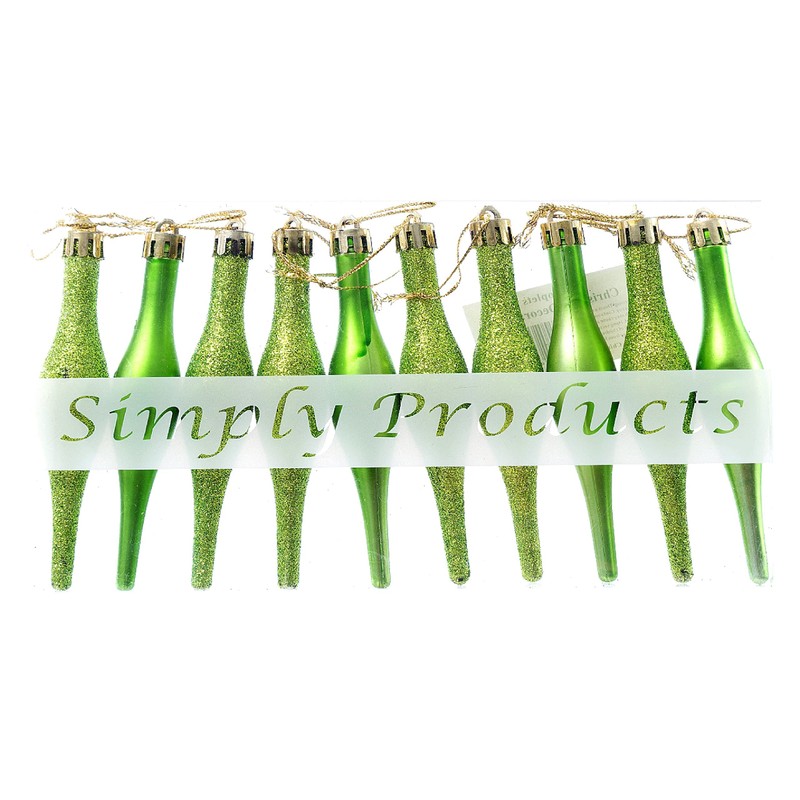 Simply Products 10 Droplet Baubles - Great Christmas Tree Decoration,