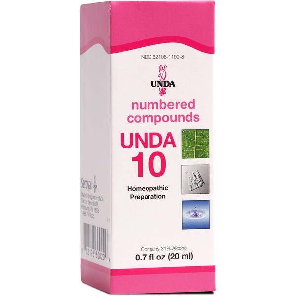 UNDA 10 Numbered Compounds | Homeopathic Preparation | 0.7 fl. oz.