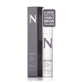 NULASTIN Eyebrow Serum for Thicker Looking Brows - BROW Shape Altering Serum - Reduce Shed & Encourage Fuller, More Youthful-Looking Brows - With Keratin & Peptides (0.1 Fl Oz)