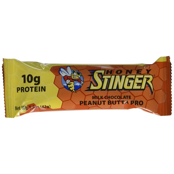 Honey Stinger Peanut Butta 10 g Protein Bar, 1.5 oz, 15 pk