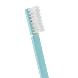 PIUMA Care Manual Toothbrush Soft Adult with Echinacea - Soft Toothbrush with Tynex Bristles 0.1 mm, Tongue Cleaner, Toothbrush Case, Travel Toothbrush Sensitive Turquoise/Aqua Green