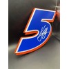 Kyle Larson 5 Logo Sign Display | 3D Wall Desk