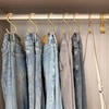 ULWSKY 10Pcs Gold S Hooks,Aluminum Alloy S Shaped Hooks,Gold Hook