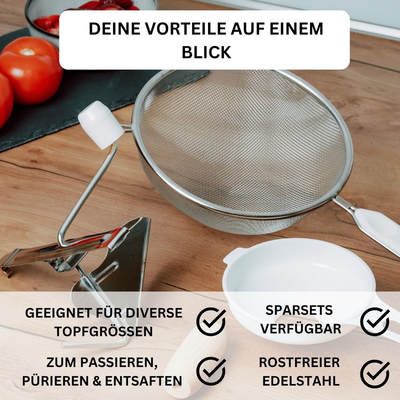 Westmark Preserving Set S- Kitchen Strainer and Preserving Funnel for