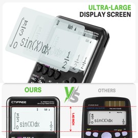 Scientific Calculators, Ultra-Large Screen Calculator with 417 Function, 4-Line Display School Supplies for Middle High College Students Teachers Engineers (991ES Plus Max)