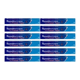Reynolds Kitchens Plastic Coated Freezer Paper - 75 Square Feet (Pack of 12)