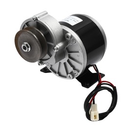 Jiabailie Gear Reduction Electric Motor,36V 250W Electric Motor Heavy Duty DC Gear Reduction Brush Motor with Belt Pulley for Electric Bicycle,Scooter,Bikes 2750rpm (36V)