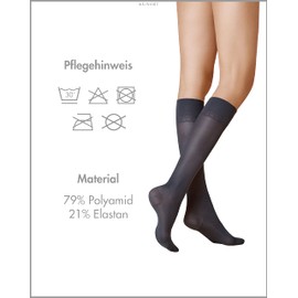 Kunert Women's Knee-High Socks, Blue (Marine 0880), 6