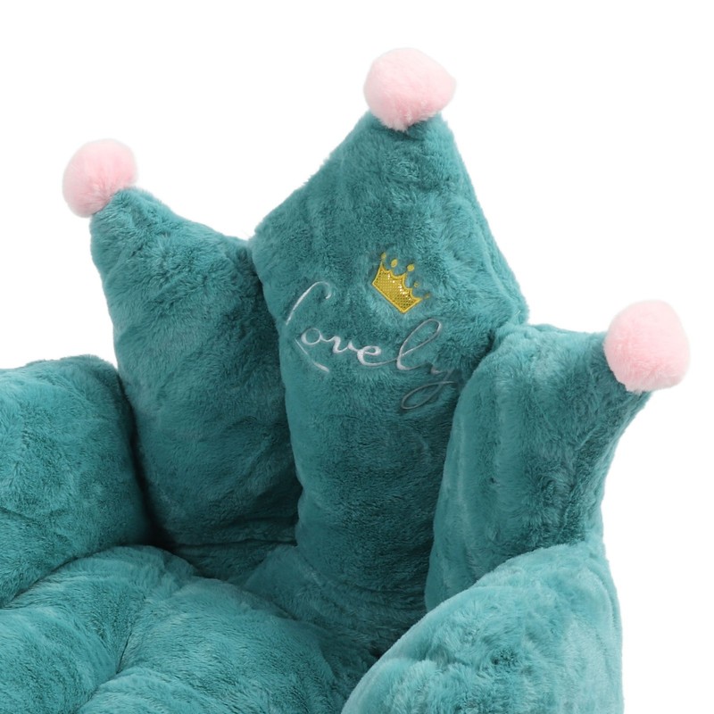 Office Chair Cushion Semi Enclosed Crown Shape Polyester Fiber Seat