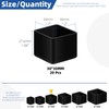 Glarks 20pcs 30mm x 30mm/1.2 x 1.2in Square Chair Leg