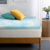 ZINUS 3 Inch Swirl Gel Cooling Memory Foam Mattress Topper,