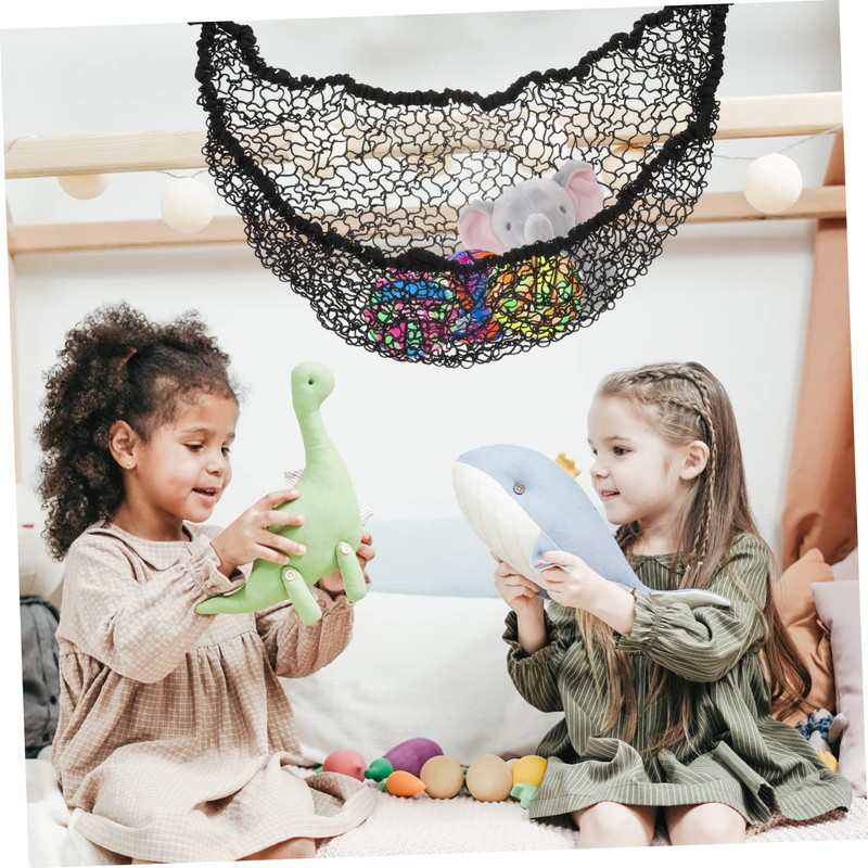 Totority Jumbo Stuffed Animal Toy Storage Hammock Polyester Mesh Easy