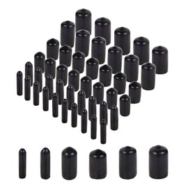 Aleric Rubber End Caps - 60pcs Flexible Screw Thread Protector Covers Rubber Bolt Covers Caps for Metal Tube Rod in 6 Sizes 2mm,3mm,6.5mm,8mm,10mm,12mm