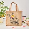 Bseical Pack of 2 Easter Baskets, Easter Jute Bags with