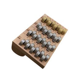 Contadoras y Mas. Contadora Organizadora Monedas Ver 3 Chica. $1 $2 $5 $10