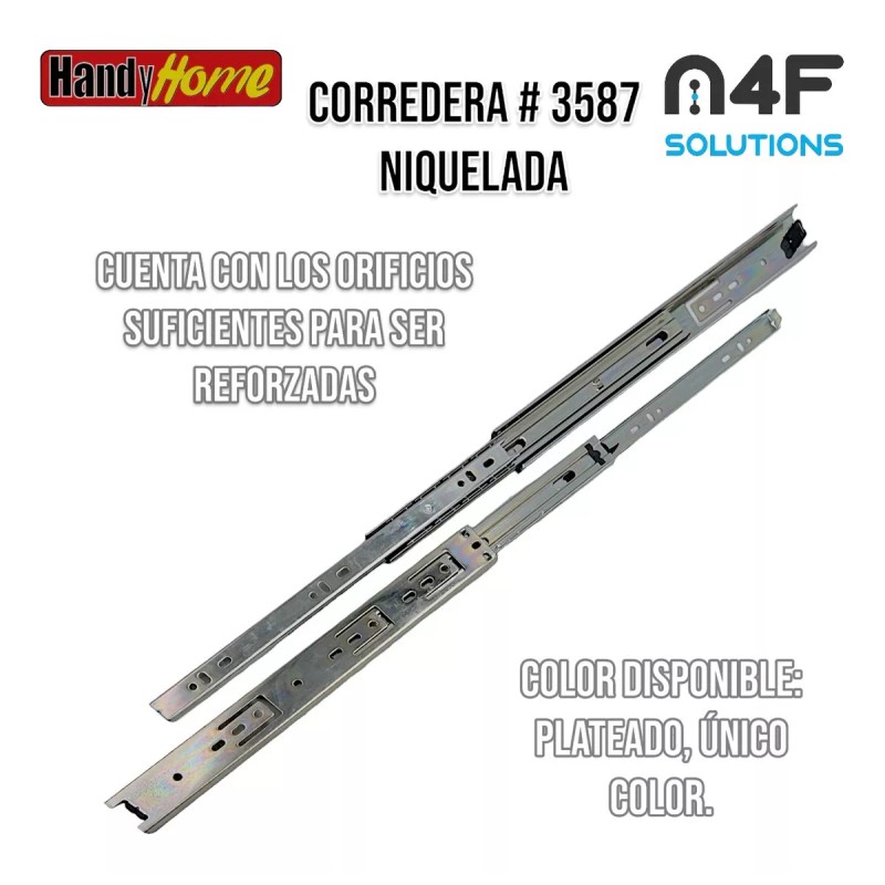 Handyhome Corredera Handy Home 30cm X 3.5cm 2 Paquetes 4
