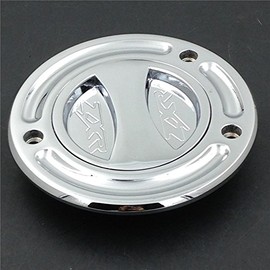 XKMT-Chrome Keyless Gas Cap Twist Off Fuel Tank Cap Compatible With Kawasaki ZX-14R/ ZZR1200 /ZRX1200R /Z1000 /ZX-10R /ZX-9R /ZX-6RR /ZX-6R [B01G80PENI]