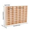 1:64 Scale Toy Car Display Case Organizer Storage, Wooden Wheel