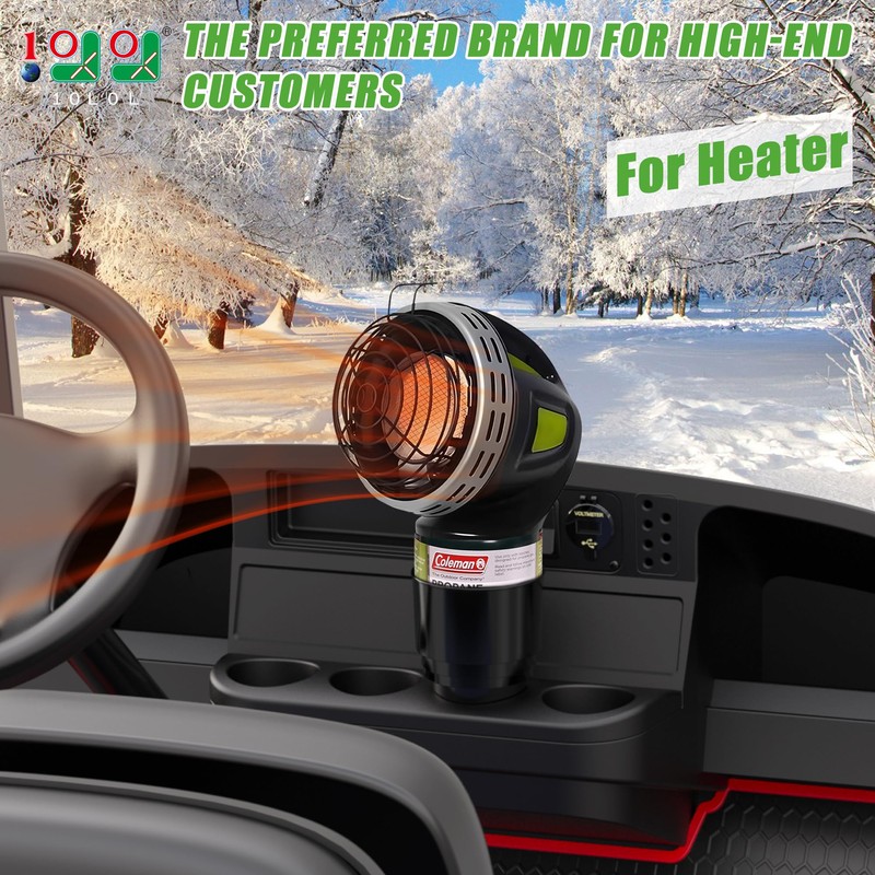 10L0L Universal Golf Cart Propane Heater Cup Holder for Yamaha,