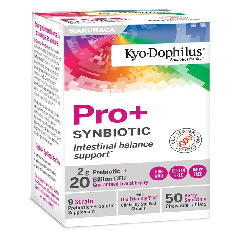 Kyo-Dophilus Pro+ Synbiotic, 50 Chewable Tablets