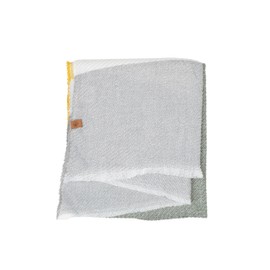 SCHIETWETTER Mila Unisex Scarf Fashion Scarf Knitted Scarf 100% Polyester Striped Look, Olive Multi, Unit size