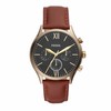 Fenmore Midsize Multifunction Brown Leather Watch