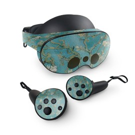 MightySkins Glossy Glitter Skin Compatible with Meta Quest Pro - Almond Blossom | Protective, Durable High-Gloss Glitter Finish | Easy to Apply, Remove, and Change Styles | Made in The USA