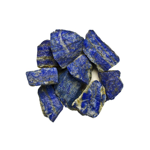 Hypnotic Gems Materials: 2 lbs Lapis Lazuli Stones from Afghanistan - Rough Bulk Raw Natural Crystals for Cabbing, Tumbling, Lapidary, Polishing, Wire Wrapping, Wicca & Reiki Crystal Healing