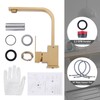 WOWOW Brushed Gold Bar Faucet Single Handle Bar Sink Faucets
