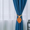 CREATCABIN 2Pcs Rope Curtain Tiebacks Boho Rustic Leaf Curtains Tie
